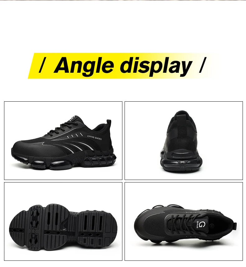 Men's Breathable, Lightweight & Comfortable, Anti-Smash & Anti-Puncture Safety Shoes....53.37% OFF!