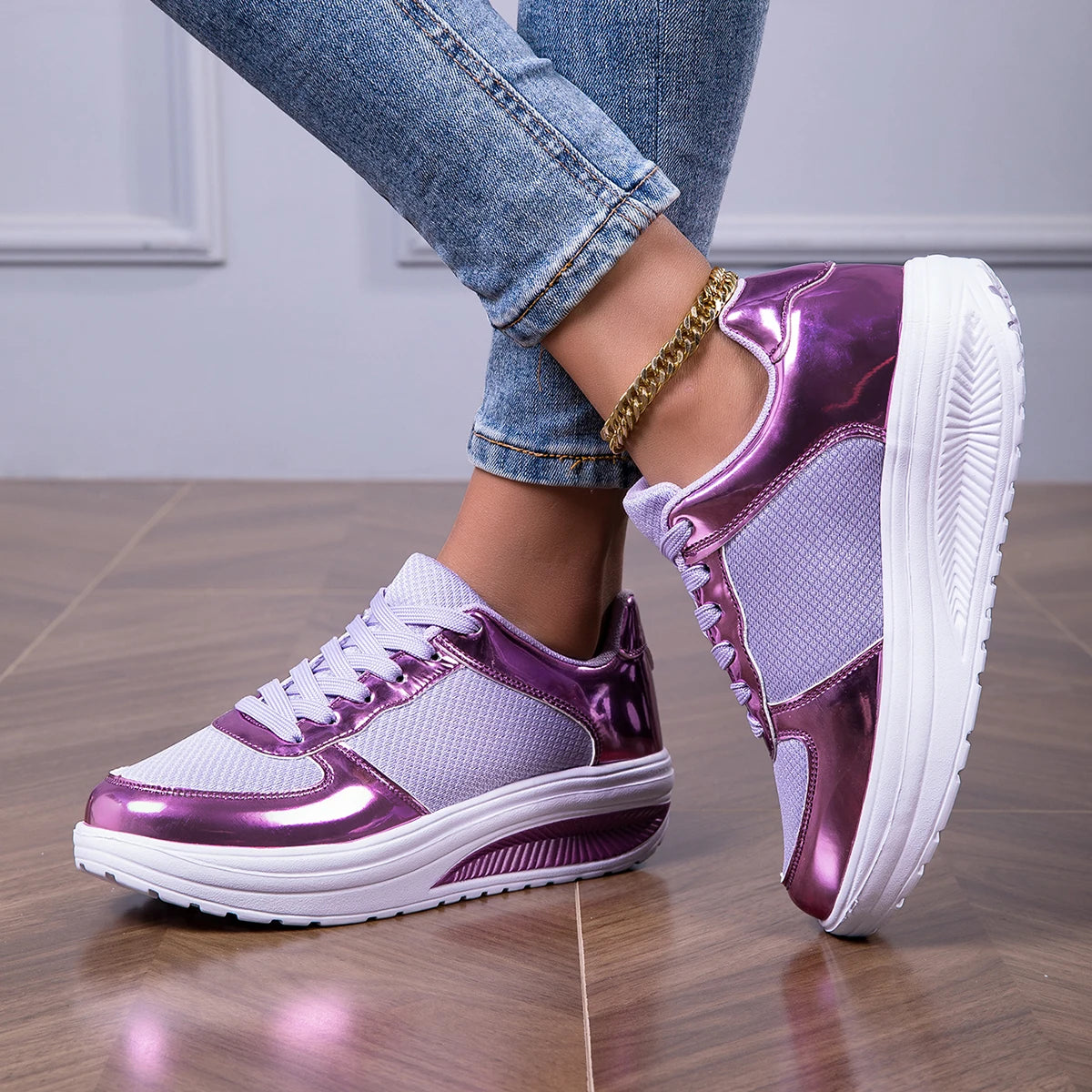 Women's Fashion Glitter Sneakers , Lightweight Walking Shoes.....20% OFF!