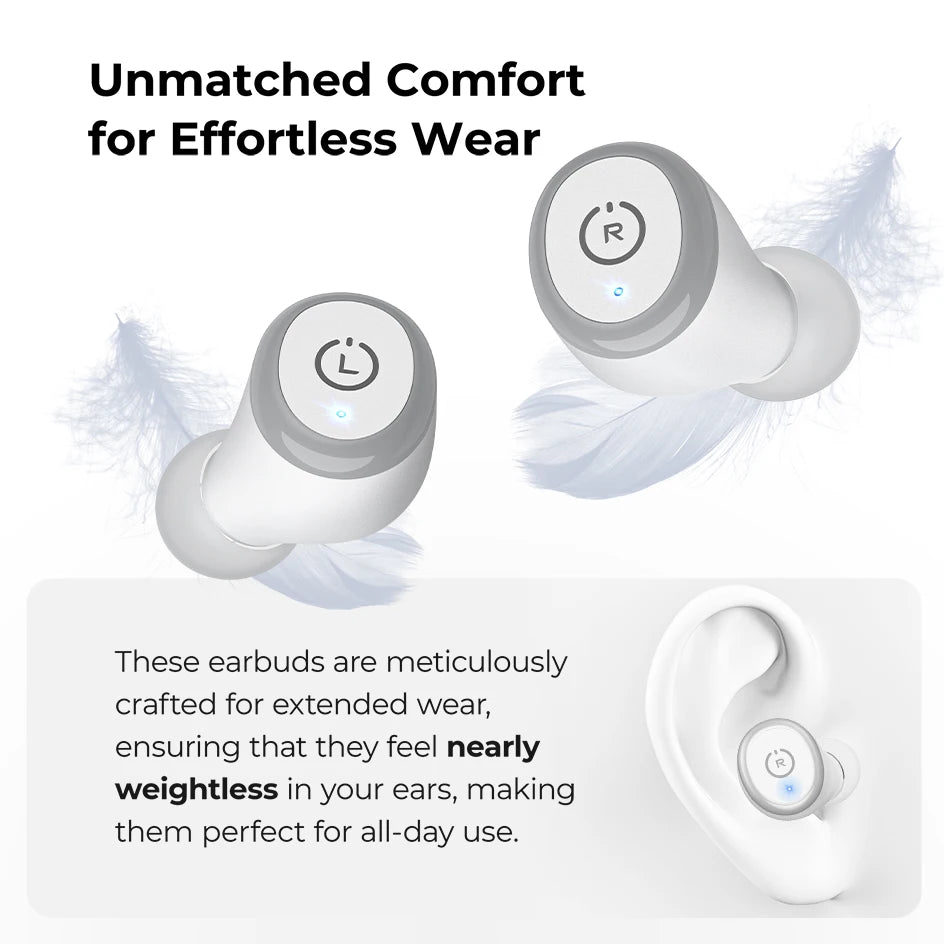 Ergonomic Wireless Headsets/Earbuds, AI Via APP, Touch Control, HiFi Sound Stereo For IOS, Android, PC....15.45% OFF!