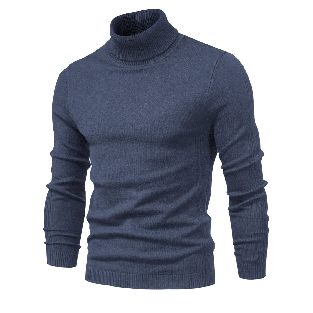 Men's Turtleneck Sweater, Casual Solid Color, Warm Pullover, High Quality, High Neck, Long Sleeve Sweater. STILL TRENDING ON GOOGLE, ONLY 8 REMAINING!