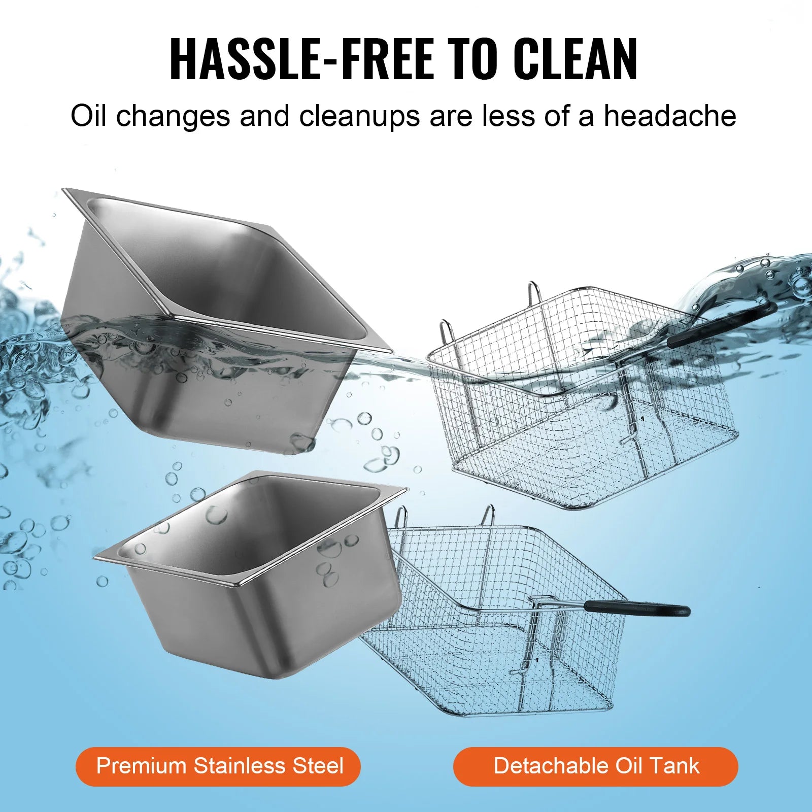 Electric Deep Fryer w/Dual Removable Tanks, 12L, Countertop  Fryer for Chicken, French Fries, Chips, Independent Thermostat Control...58.25% OFF!