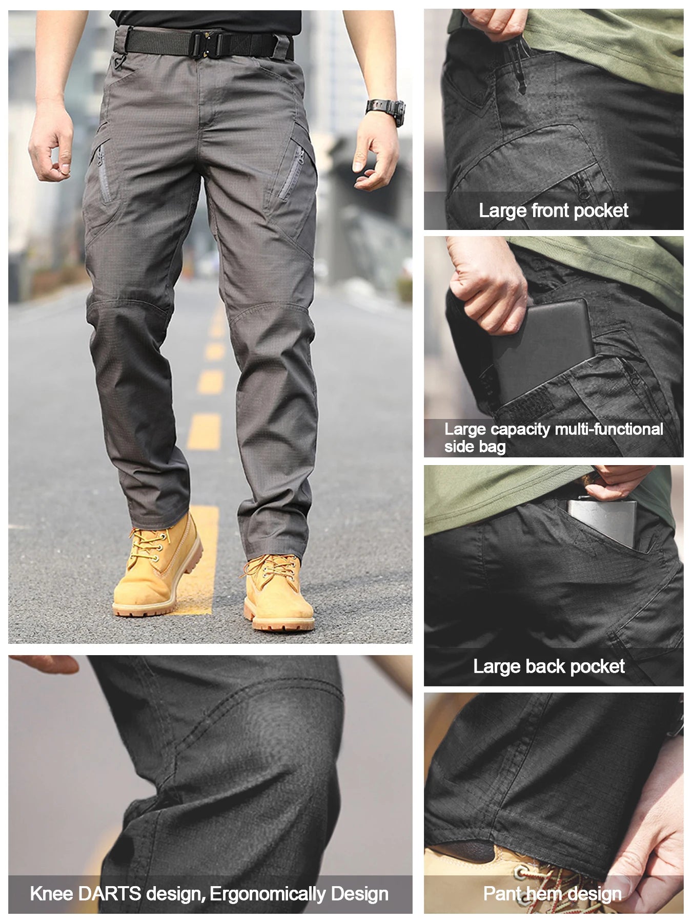 Men's Tactical Pants , Multi-Pocket Design, Scratch-Resistant, Breathable & Comfortable, Outdoor, Commuting, Lightweight....25.31% OFF!