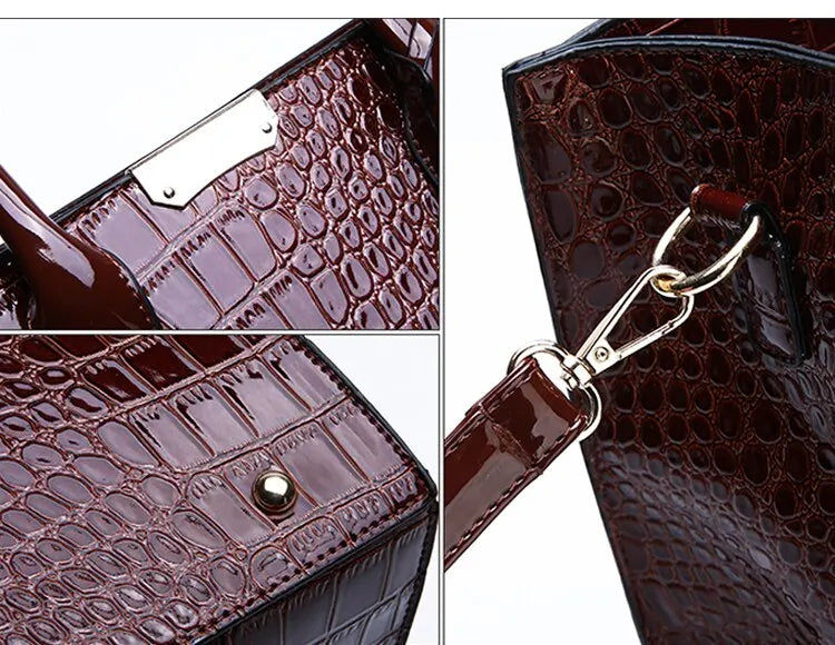 Women's Crocodile Print Handbags ,Purse ,Tote Bags, Adjustable Strap, Top Handle, Large Capacity, Crossbody Bags....13.98% OFF!