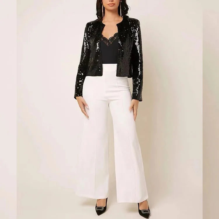 OK "Swifties"- Here You Go: Chic Shining Sequins, Open Blazer, Long Sleeve. TRENDING THIS WEEK!....20% OFF!