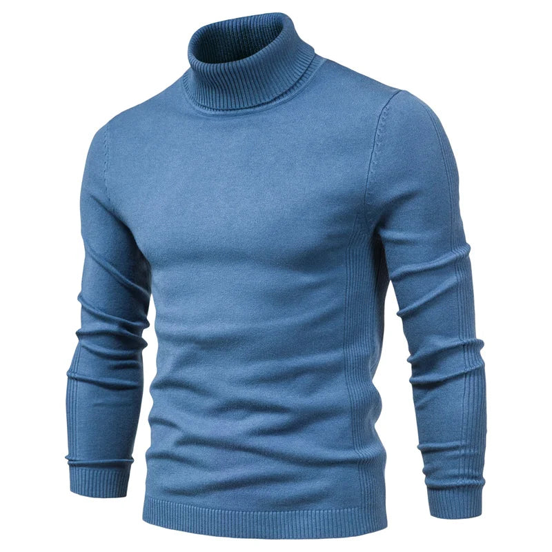Men's Turtleneck Sweater, Casual Solid Color, Warm Pullover, High Quality, High Neck, Long Sleeve Sweater. STILL TRENDING ON GOOGLE, ONLY 8 REMAINING!
