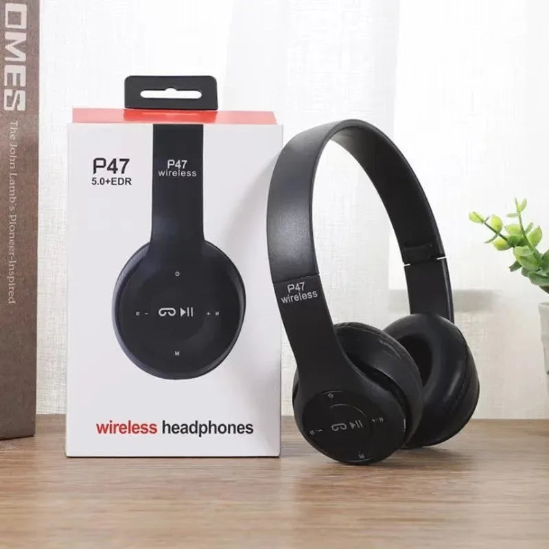 Handsfree Wireless Headphones/Earphone, Noise Canceling, P47 Headset, Bluetooth Head Phone For iPhone, Huawei, Samsung S22