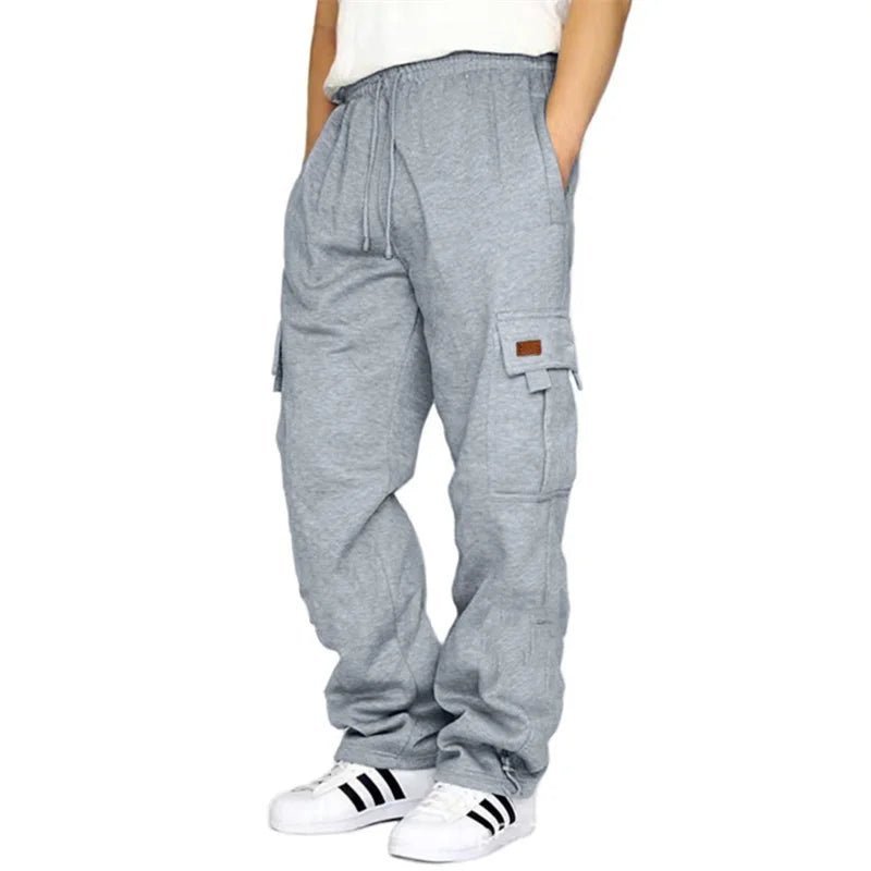 Men’s Cargo Pants, Drawstring Elastic Waist- Wide Leg....20% OFF! TRENDING NOW!