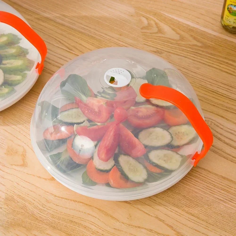 Microwave Food Splash Guard, High Temperature Resistant, Food Heating Cover With Steam Vent & Handle Transparent Plate Cover. EXTREMELY POPULAR THIS WEEK!