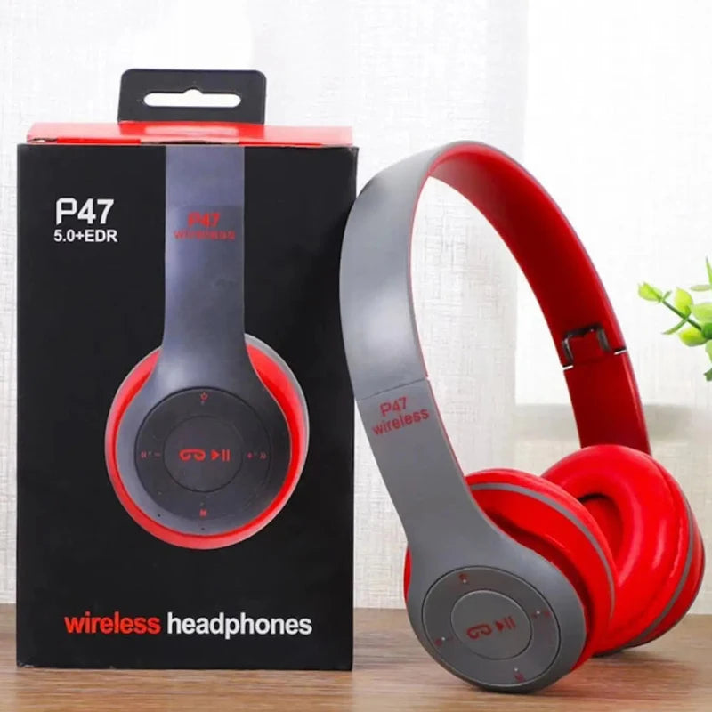 Handsfree Wireless Headphones/Earphone, Noise Canceling, P47 Headset, Bluetooth Head Phone For iPhone, Huawei, Samsung S22