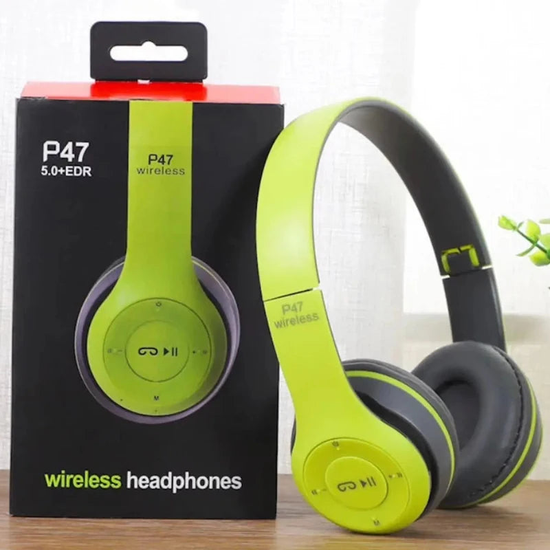 Handsfree Wireless Headphones/Earphone, Noise Canceling, P47 Headset, Bluetooth Head Phone For iPhone, Huawei, Samsung S22