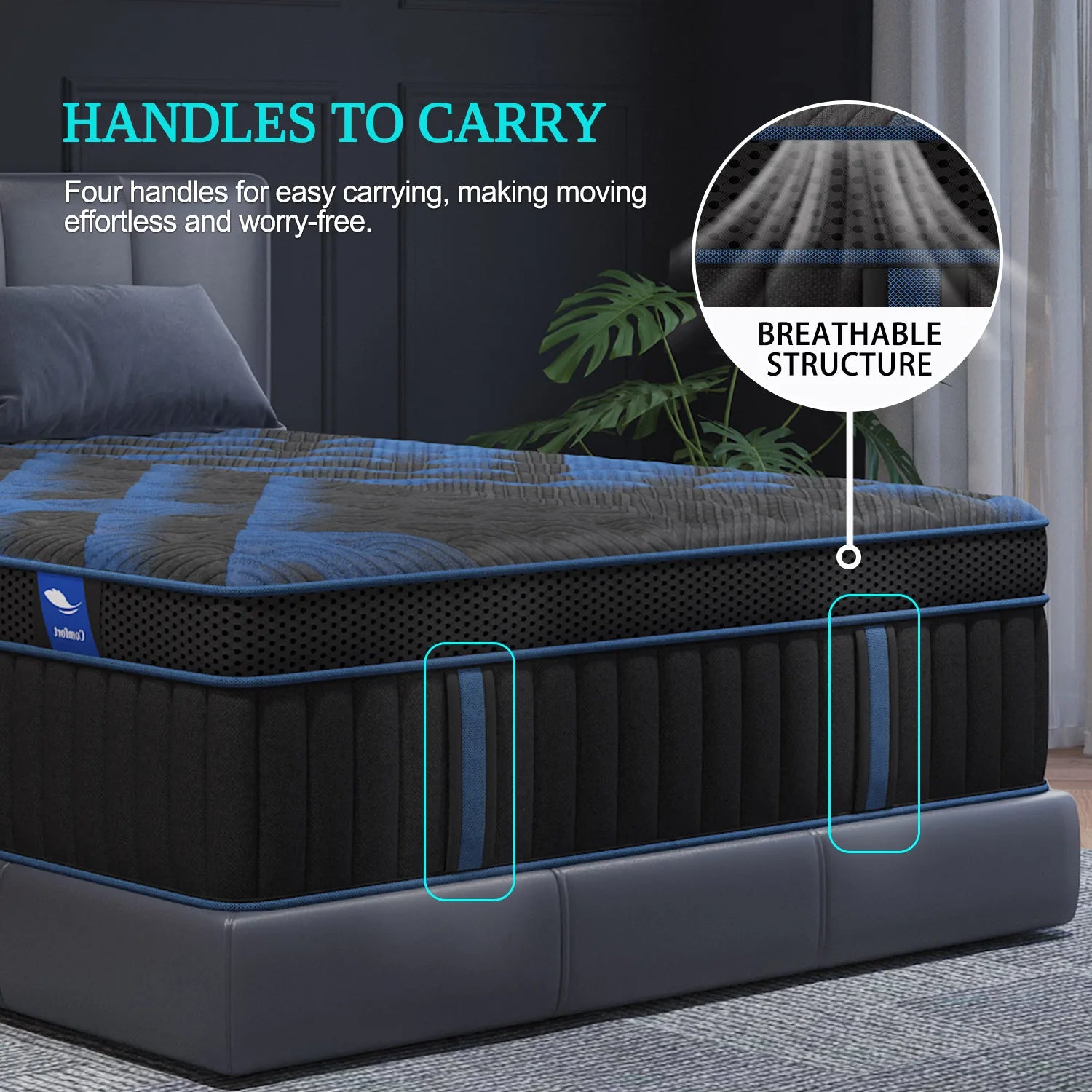 12"Gel Memory Foam Hybrid Pocket Spring Mattress, Twin, Full, Queen, King, Bed Mattress In A Box, Medium Firm Motion Isolation....36.35% - 39.10% OFF!