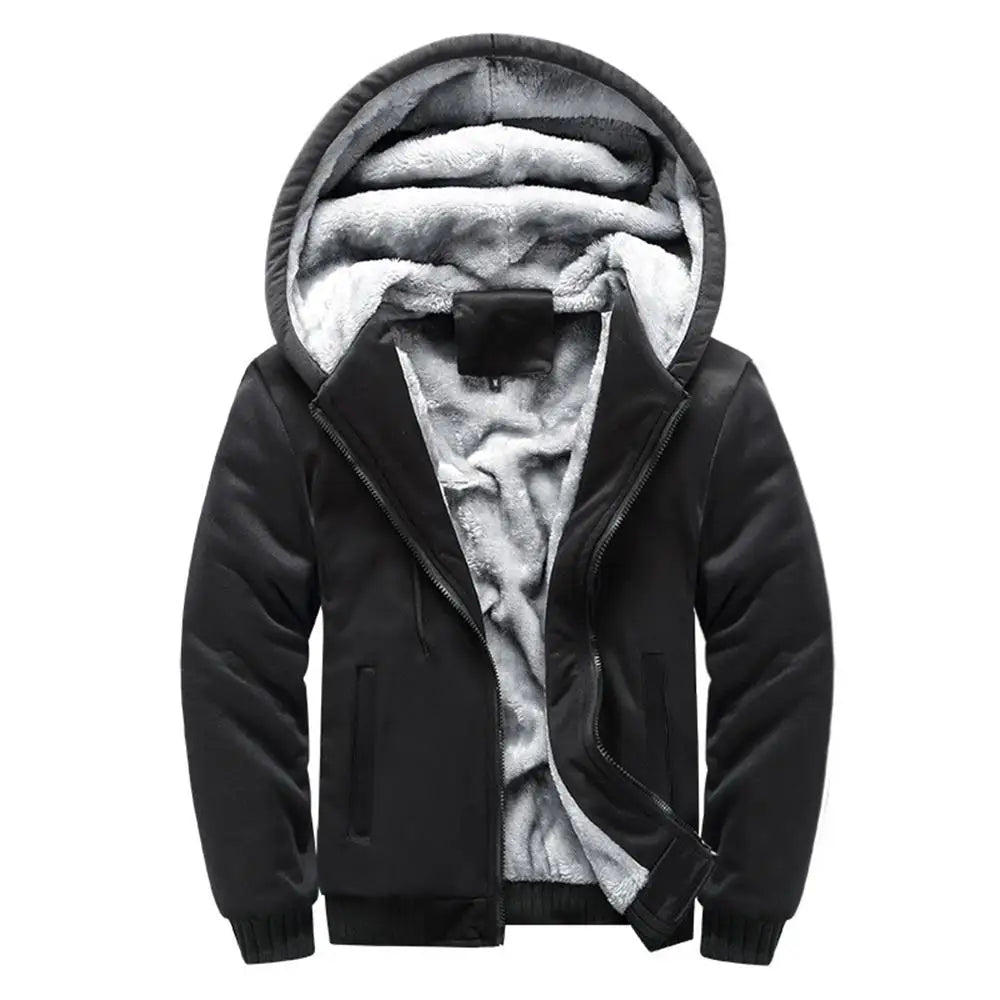 Men's Winter Jacket, Fleece Long Sleeve Coat, Hoodie....22.47% OFF!
