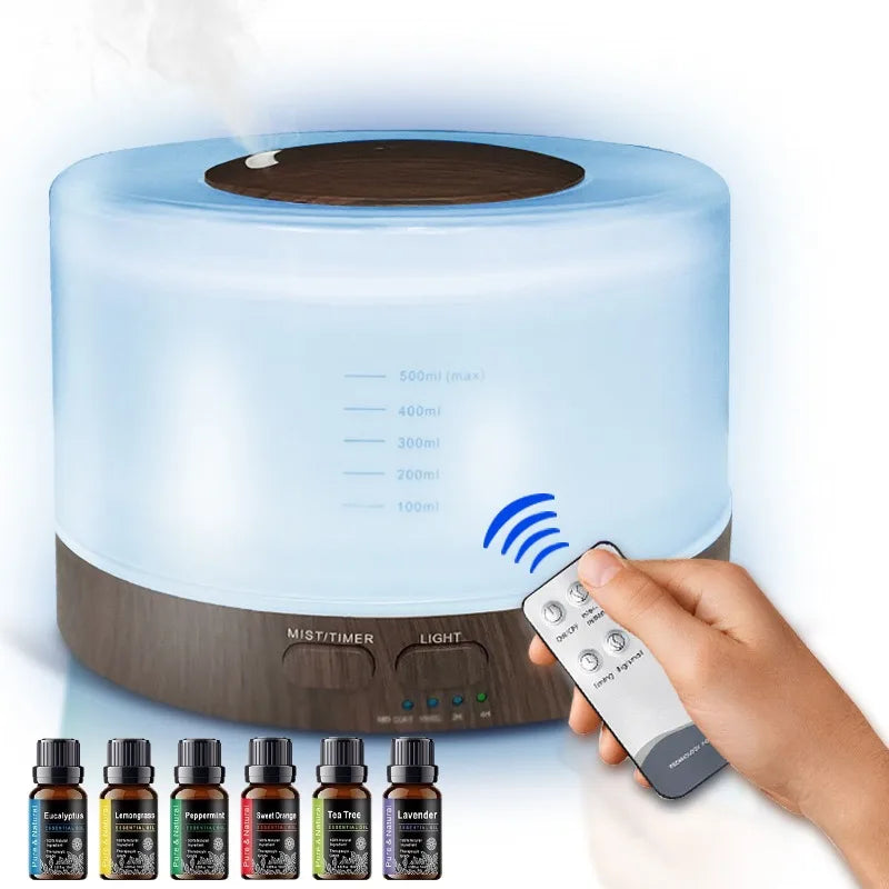 Ultrasonic, Essential Oil Diffuser, 550ml With 7 Colors, LED Night Lights, Cool Mist For For Home,....31.48% OFF!