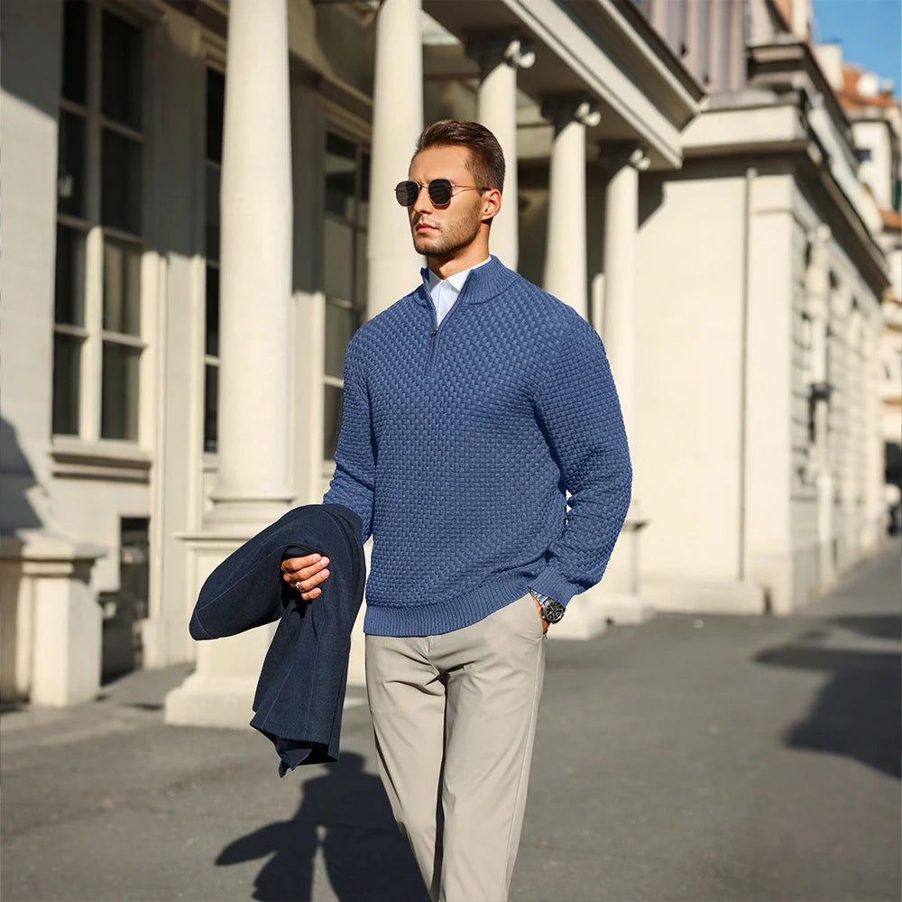 Men's Sweater, Quarter Zip, Polo Zip Pullover....20% OFF!