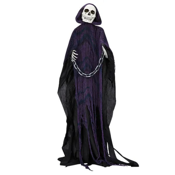 Halloween- 6 FT Outdoor Animatronics Grim Reaper. 20% OFF!