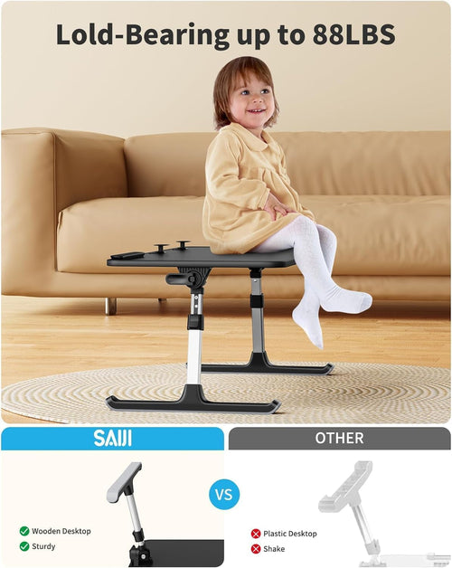 Adjustable Laptop Desk For Bed & Couch Use, Adjustable Heights & Angles, Portable & Folding...STILL TRENDING ON GOOGLE, ONLY 6 MORE IN STOCK!