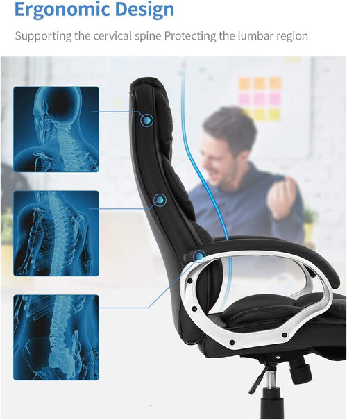 High Back Ergonomic Office Chair With Superior Comfort That Provides Maximum Lumbar Support