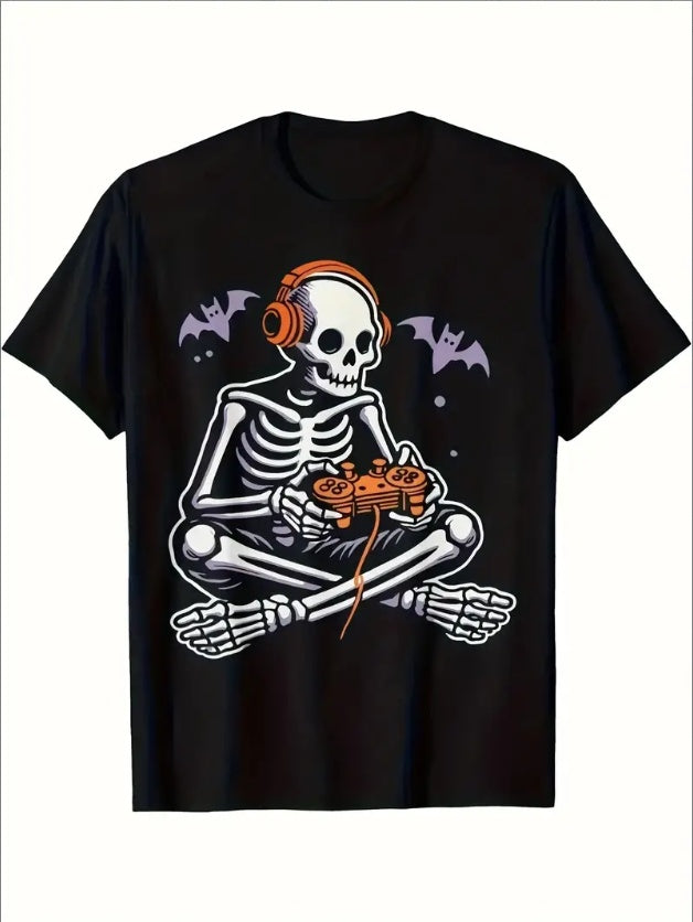 Halloween Skeleton/Gamer T-shirt...20% OFF!