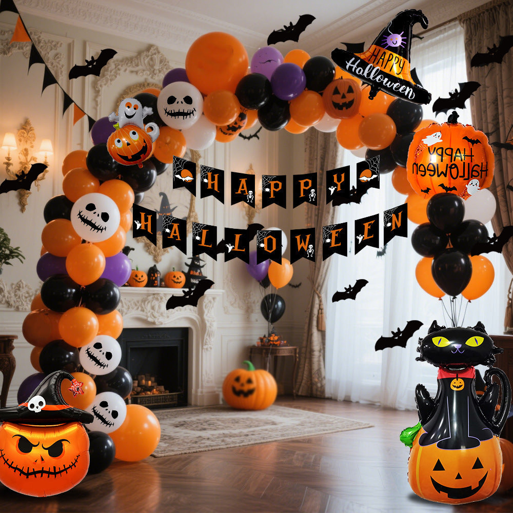 Halloween Hanging Flag Pumpkin Balloon Set. 20% OFF!