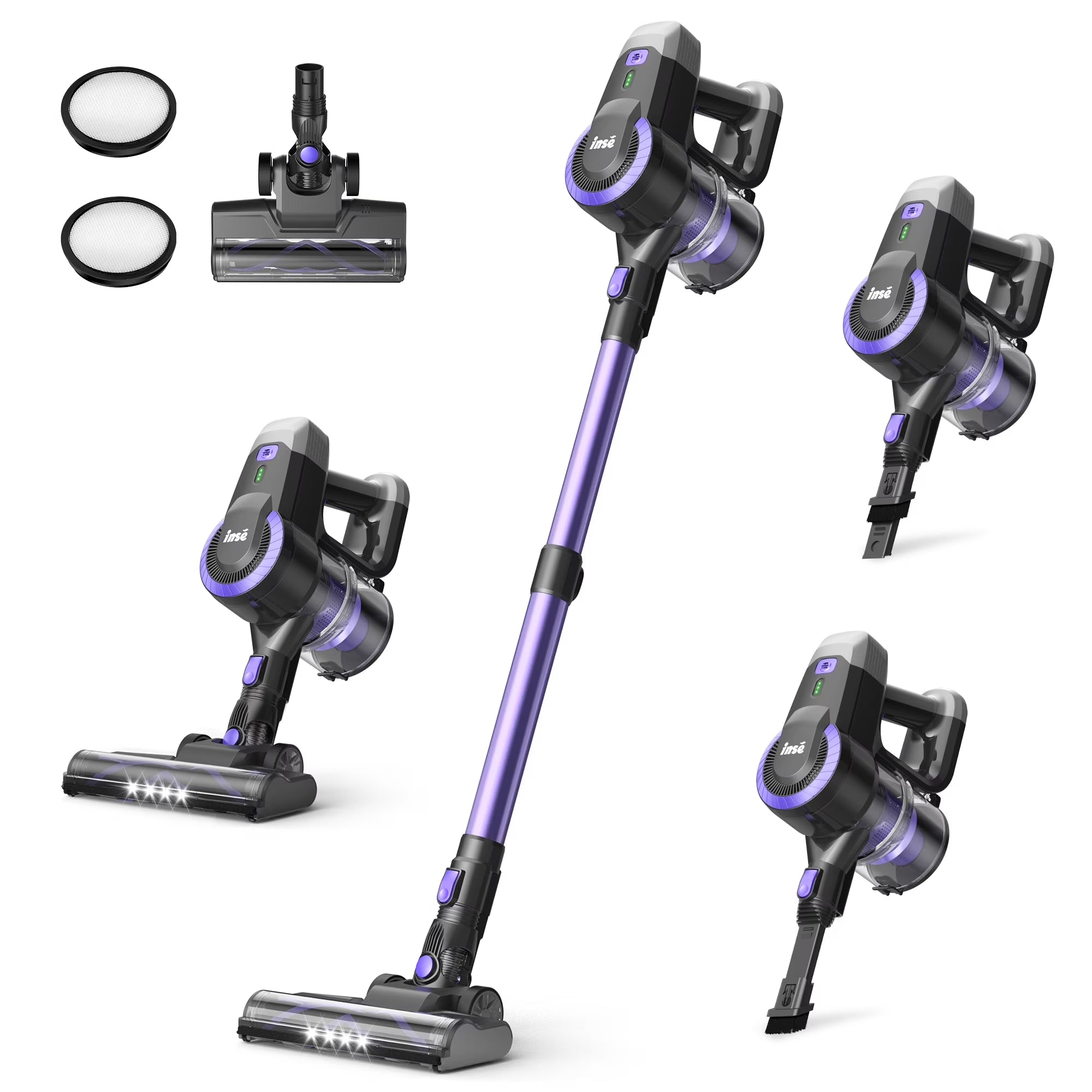 Cordless Vacuum Cleaner,  For Carpet-Hardwood Floor-Pet Hair, 5-Layer High-Efficiency Filtration System, Powerful Suction & Strong Motor.....154@ OFF! TRENDING NOW!