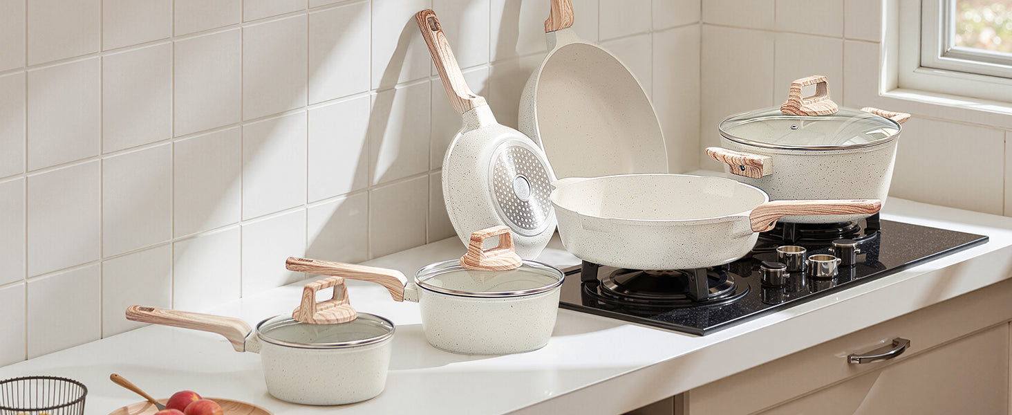 Pot's/Pan's, 17 Piece Set- Granite Nonstick Cookware....30% OFF! TRENDING NOW!