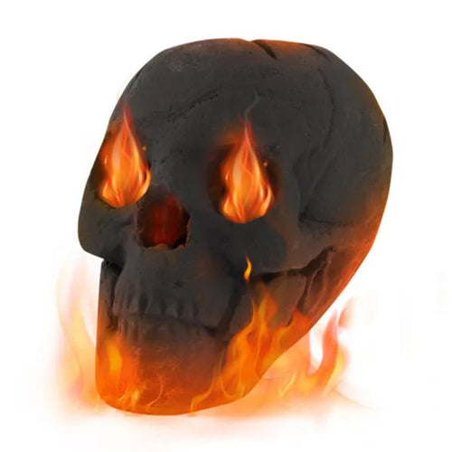Halloween Human Skull For Fireplace/Fire Pitt. 10% OFF!