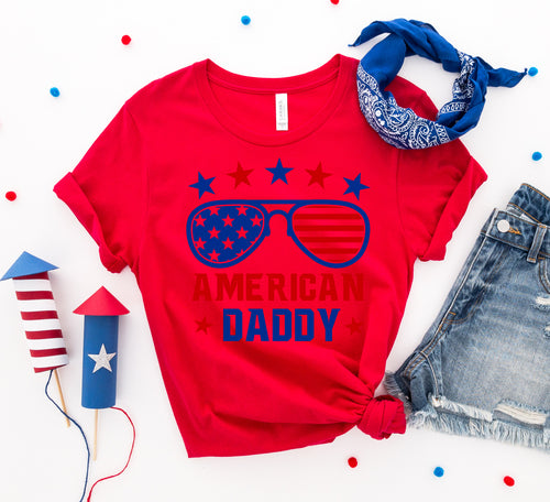 Men's American Daddy 4th Of July T-Shirt.