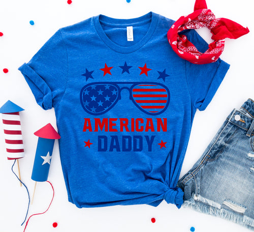 Men's American Daddy 4th Of July T-Shirt.