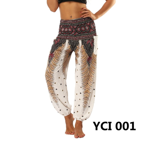 Women's Harem Pants, High Waist, With Pockets.