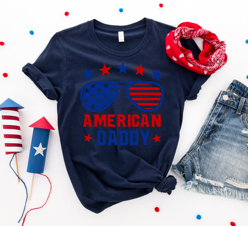Men's American Daddy 4th Of July T-Shirt.