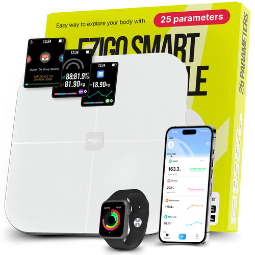 Smart/Digital Bathroom Scale With 25 Health Metrics-, Some Are BMI, Body Fat, Muscle Mass, Water Weight ,Bone Mass, And Heart Rate....VERY POPULAR RIGHT NOW!