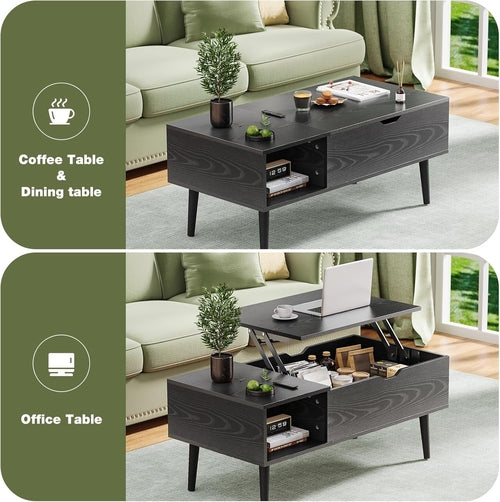 Wood- Lift Top Coffee Table With Hidden Compartment & Large Storage...TRENDING NOW....10 OUT OF 50 REMAINING!