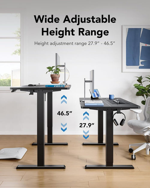 48" X 24" Electric Standing Desk With Adjustable Height, 4 Custom Height Settings. ONLY 8 MORE IN STOCK!