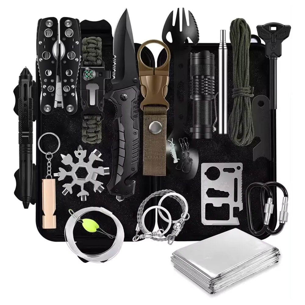 31 Piece Survival Gear & Equipment Bag, Perfect For Hiking, Camping, Backpacking, & Traveling...TRENDING NOW...9 OUT OF 150 REMAINING!