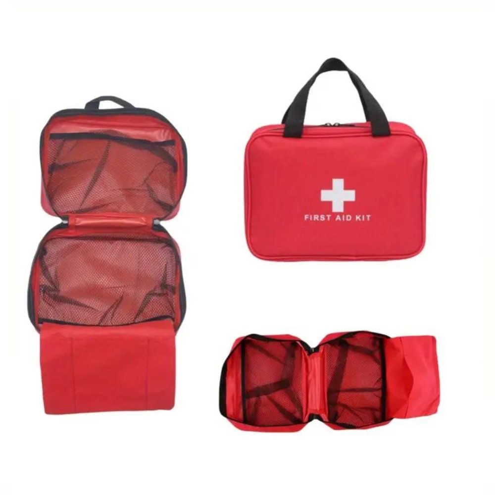 173 Piece Large First Aid Kit: Portable Bag For Outdoor Hunting, Hiking, Camping And More - Including Emergency Supplies! ANYTHING FIRST AID IS STILL TRENDING!