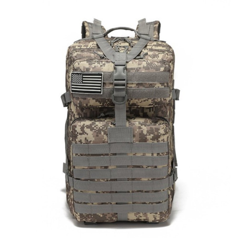 Backpack: 2L Tactical Backpack, Waterproof, Multiple Compartments, Pouches & Zip Pockets