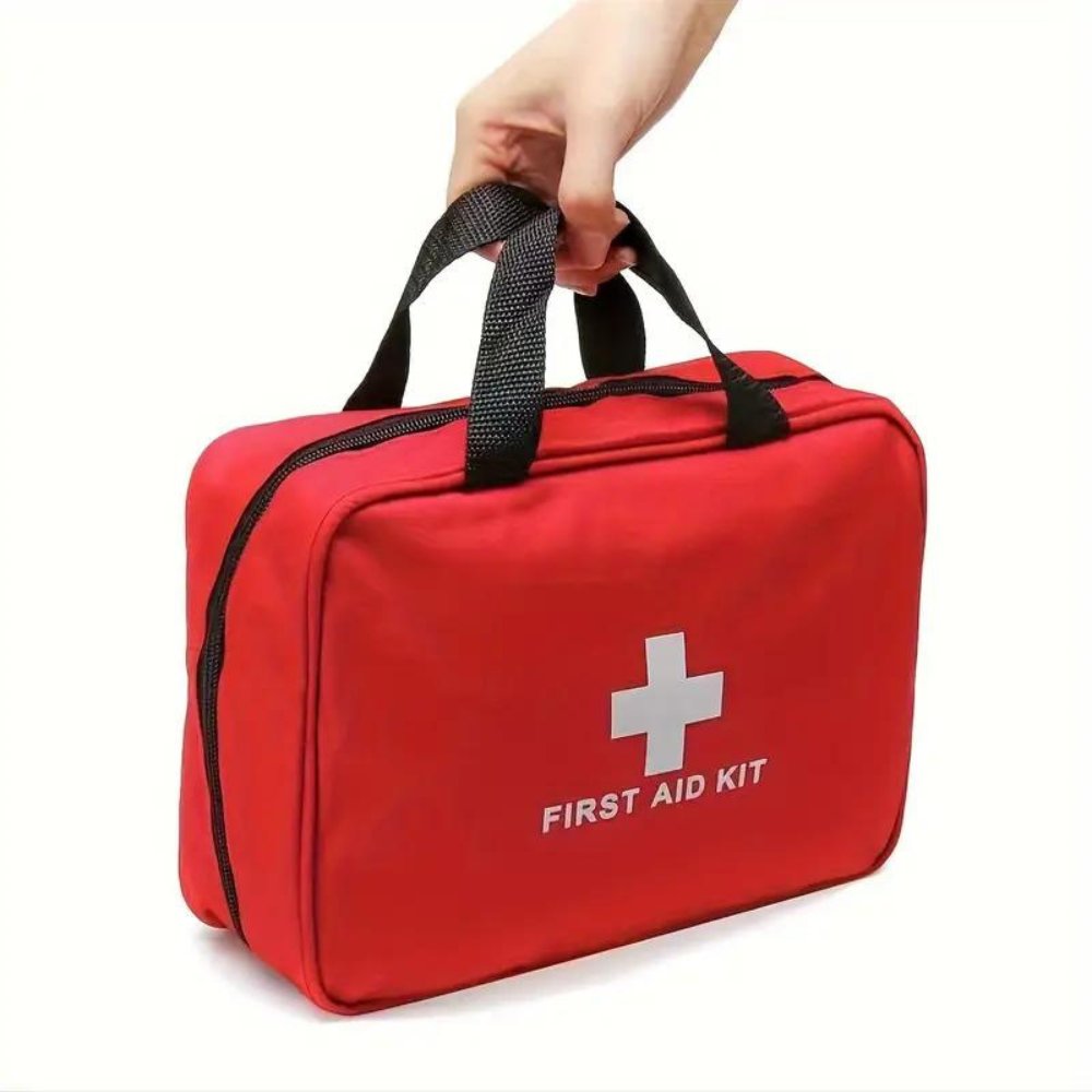 173 Piece Large First Aid Kit: Portable Bag For Outdoor Hunting, Hiking, Camping And More - Including Emergency Supplies! ANYTHING FIRST AID IS STILL TRENDING!