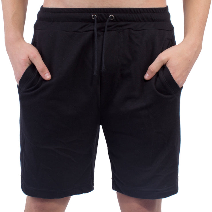 Men's Shorts, Black Drawstring, Two Front Pockets & One Back Pocket