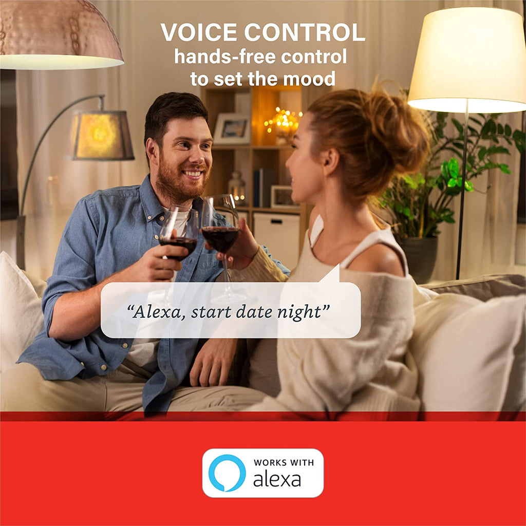 LED Smart Light Bulb, Turn The Smart Bulb On/Off, Dim, Brighten, Set Up Routines, Schedules, & More Using The Amazon Alexa App...VERY POPULAR RIGHT NOW!