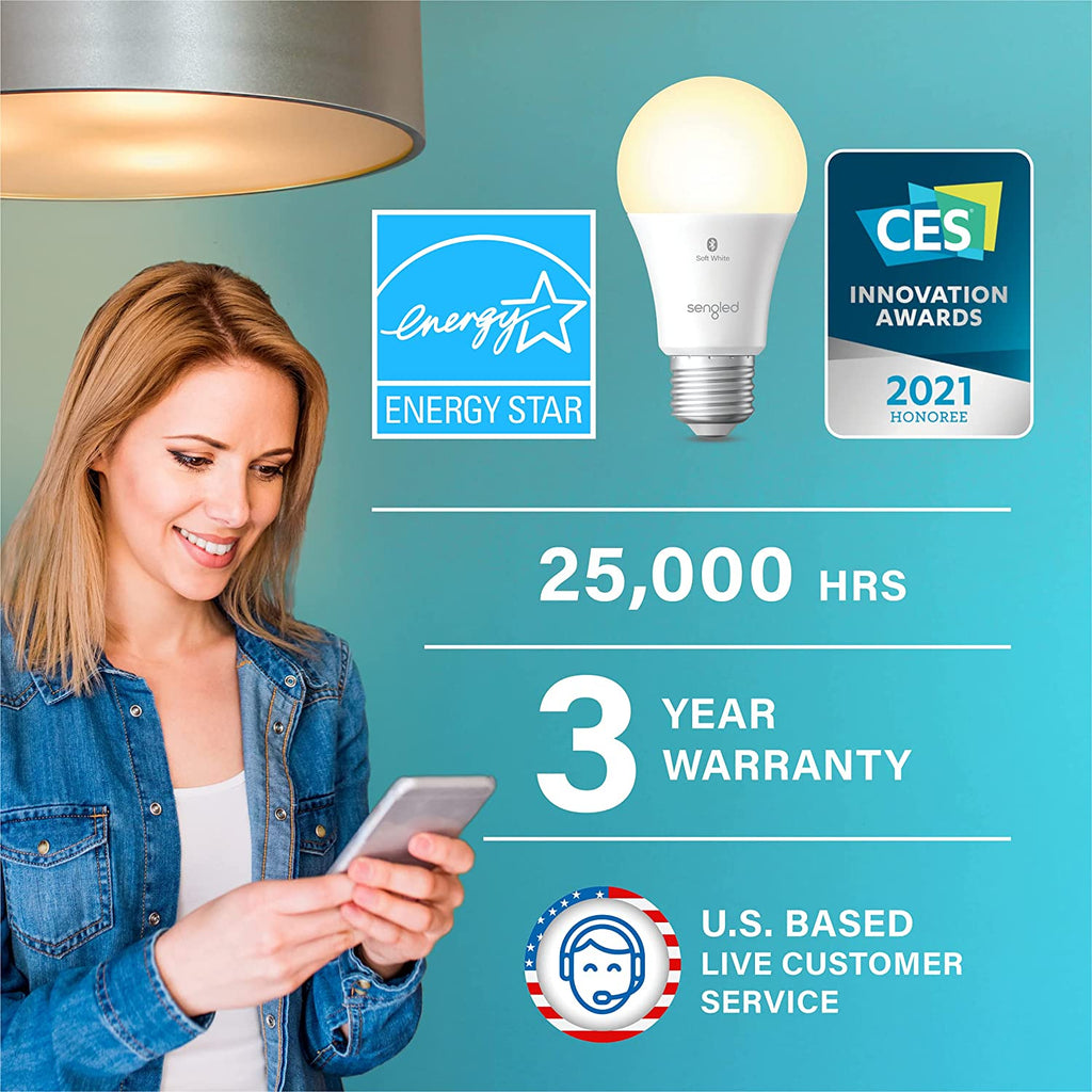 LED Smart Light Bulb, Turn The Smart Bulb On/Off, Dim, Brighten, Set Up Routines, Schedules, & More Using The Amazon Alexa App...VERY POPULAR RIGHT NOW!