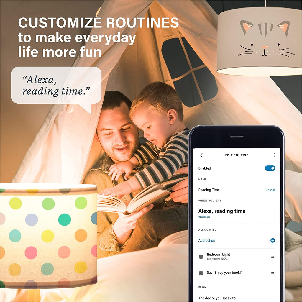 LED Smart Light Bulb, Turn The Smart Bulb On/Off, Dim, Brighten, Set Up Routines, Schedules, & More Using The Amazon Alexa App...VERY POPULAR RIGHT NOW!