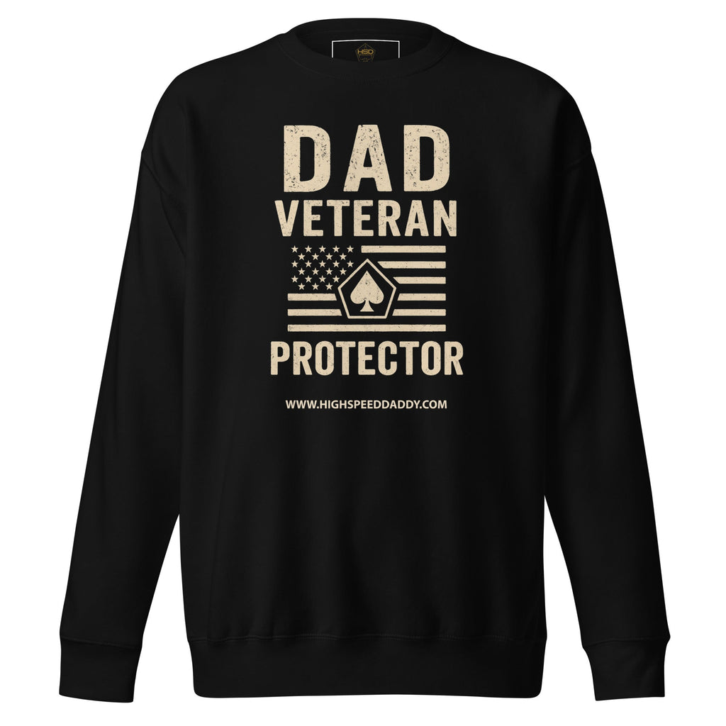 Men's, Dad-Veteran Premium Sweatshirt...THANK YOU FOR YOUR SERVICE!