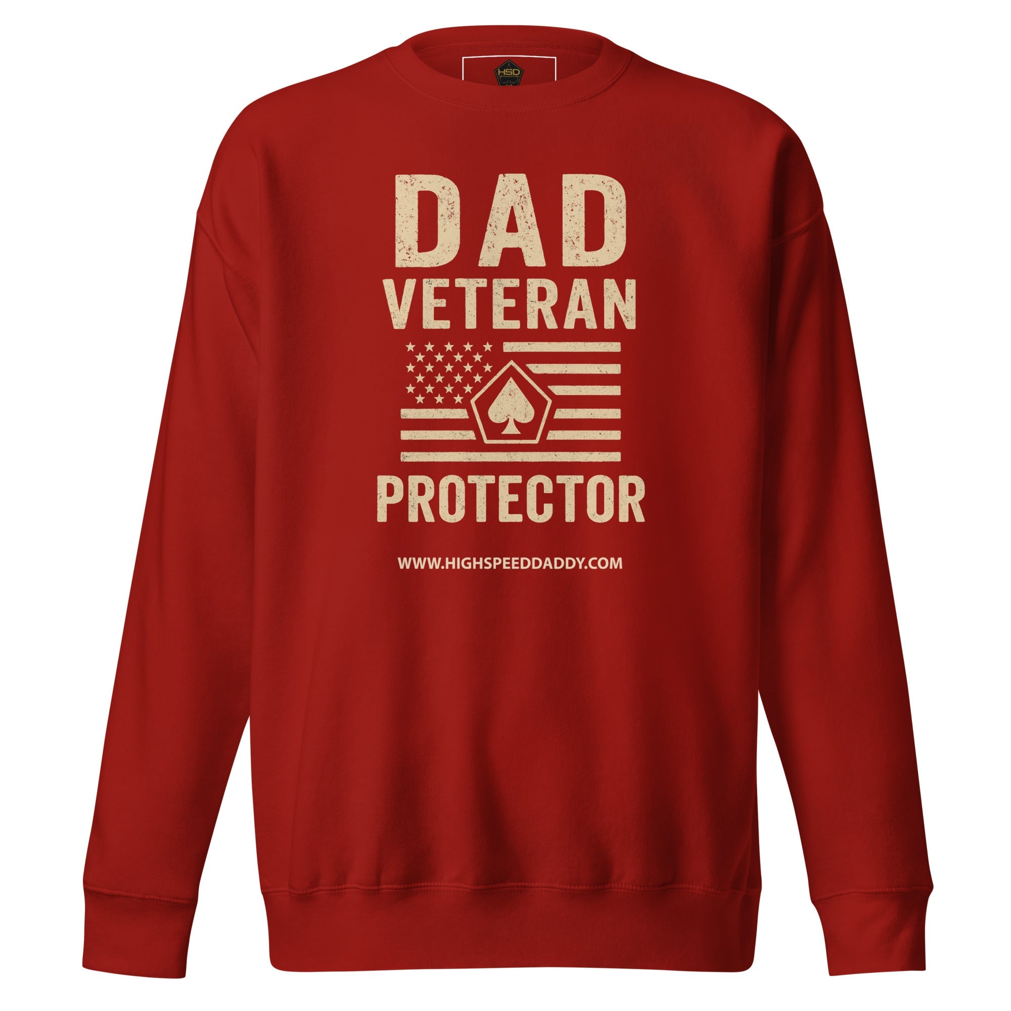 Men's, Dad-Veteran Premium Sweatshirt...THANK YOU FOR YOUR SERVICE!