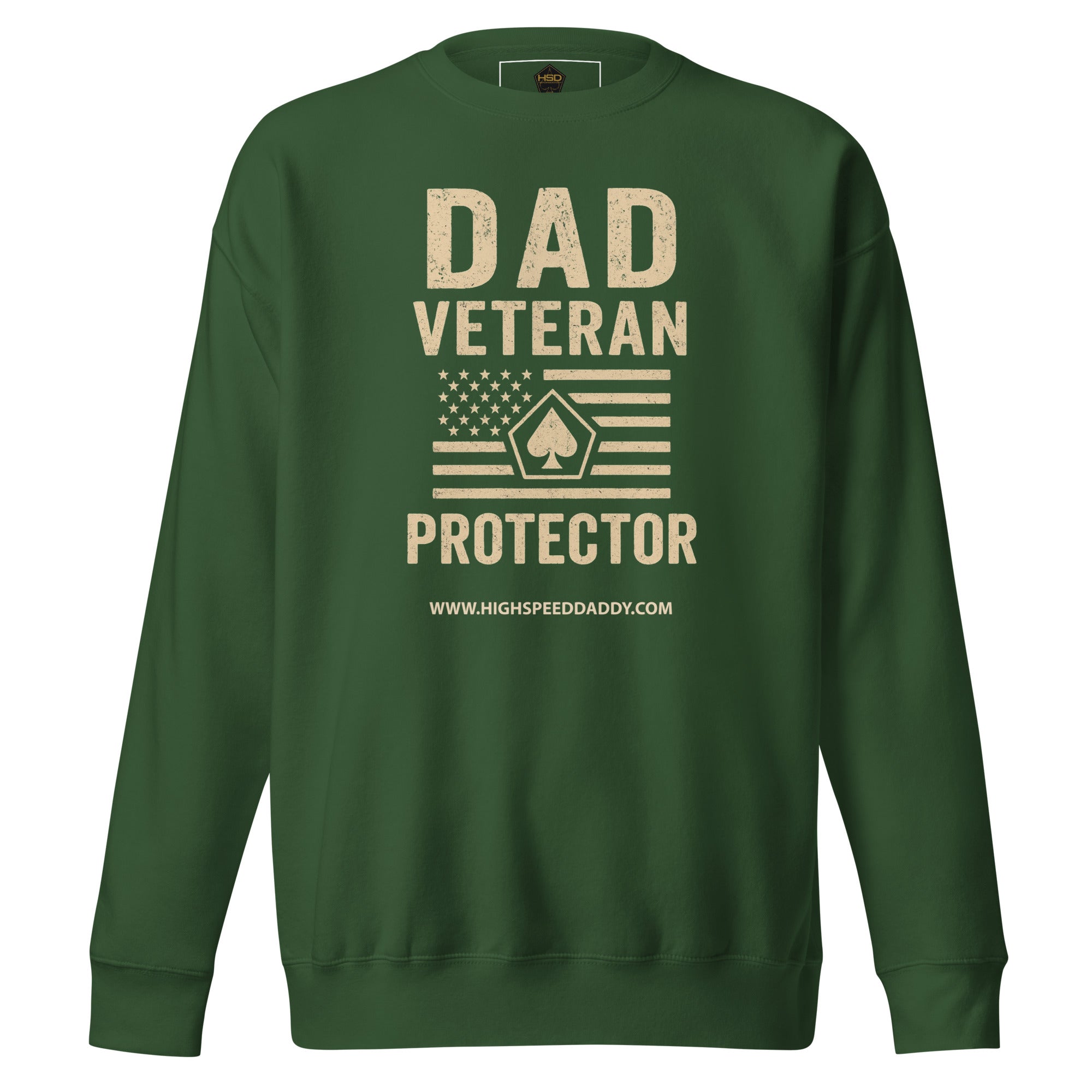 Men's, Dad-Veteran Premium Sweatshirt...THANK YOU FOR YOUR SERVICE!